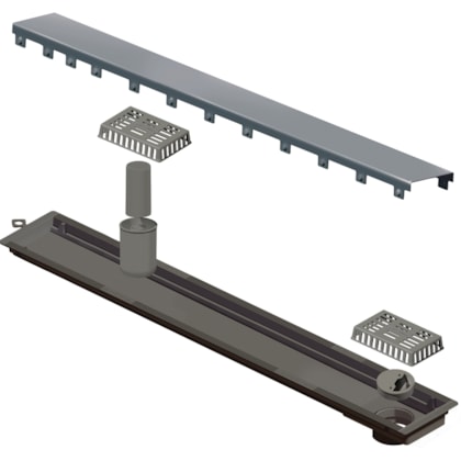 Ralo Versatile Tampa Inox Escovado Linear 75cm