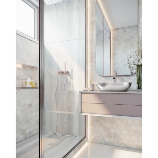 Ralo Versatile Tampa Inox Polida Linear 50cm - Imagem principal - 6ab280bb-a659-4687-84af-38b8150ec24f