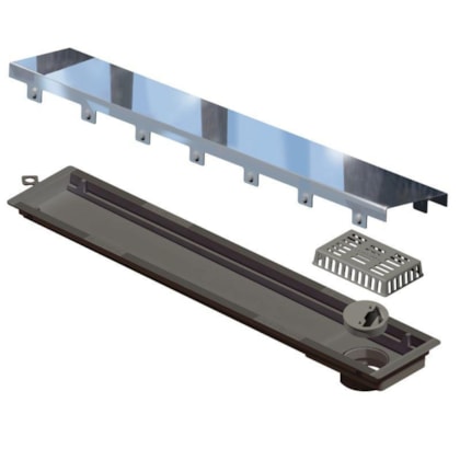 Ralo Versatile Tampa Inox Polida Linear 75cm