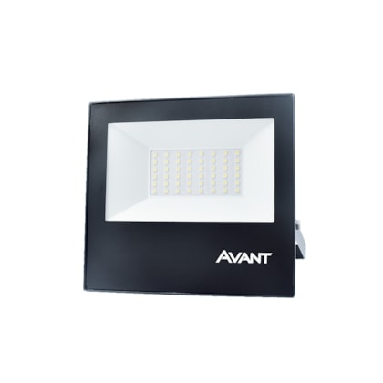 Refletor De Led Slim 50 6500k 3750 Lúmens Bivolt Emissão De Luz Branca Avant