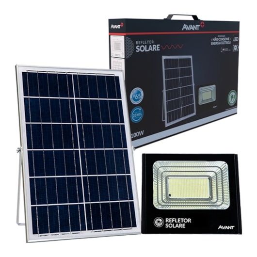 Refletor Holofote Solare 100W Luz branca 6500K Bivolt Avant - Imagem principal - 6f121aa0-fbfc-486f-94eb-52bc86c7a85e