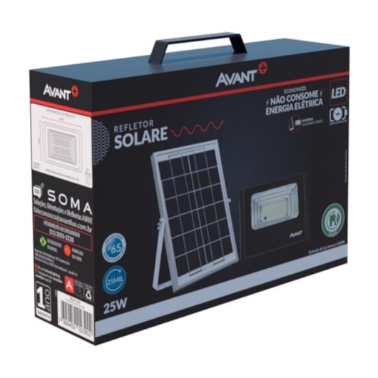 Refletor Holofote Solare 25W Luz branca 6500K Bivolt Avant - Imagem principal - 77689805-03cf-4eab-9464-e3e6dcec92ed