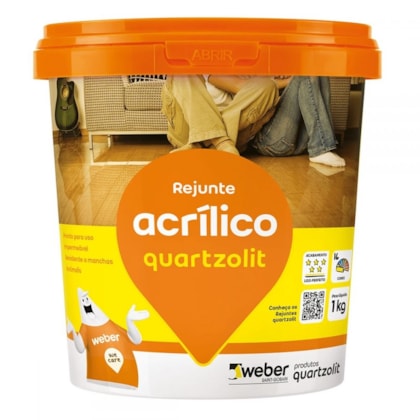 Rejunte Acrílico 1kg Bege Quartzolit