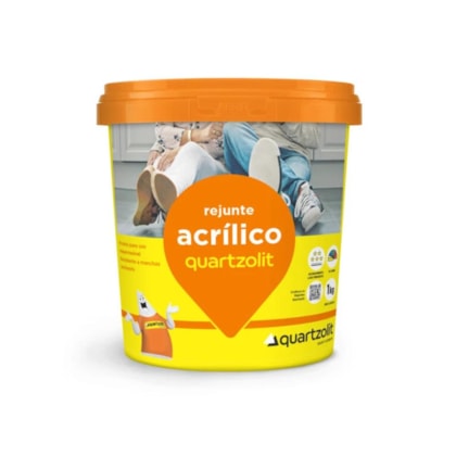 Rejunte Acrílico 1kg Cinza Ártico Quartzolit