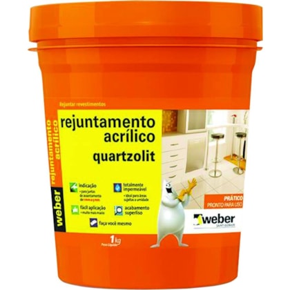 Rejunte Acrílico 1kg Palha Quartzolit