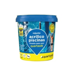 Rejunte Acrilico Para Piscina Branco Quartzolit Balde 1kg