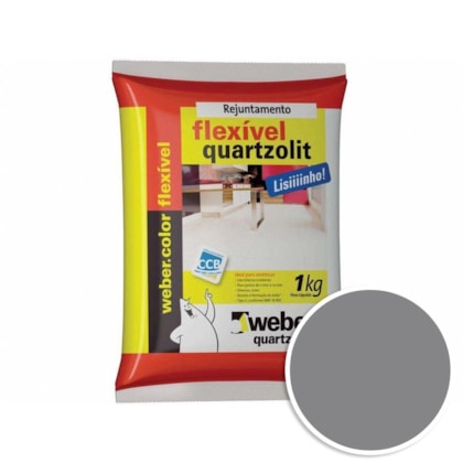 Rejunte Flexível 5kg Cinza Ártico Quartzolit