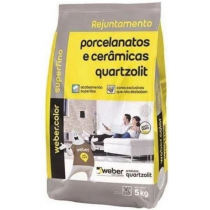 Rejunte Para Porcelanato/mármore/granito 5kg Marfim Quartzolit