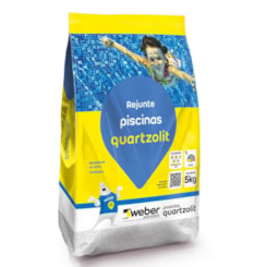Rejunte Piscinas 5kg Cinza Platina Quartzolit