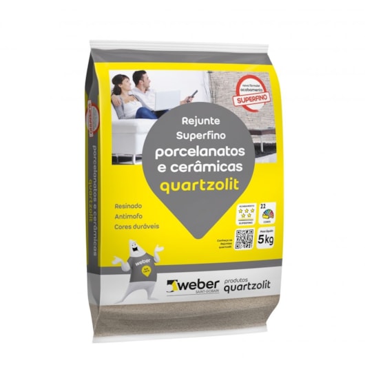 Rejunte Porcelanato/mármore/granito Sc 5kg Argila Quartzolit - Imagem principal - 778ba6ee-a3d2-4e9f-af84-94becaaf486e