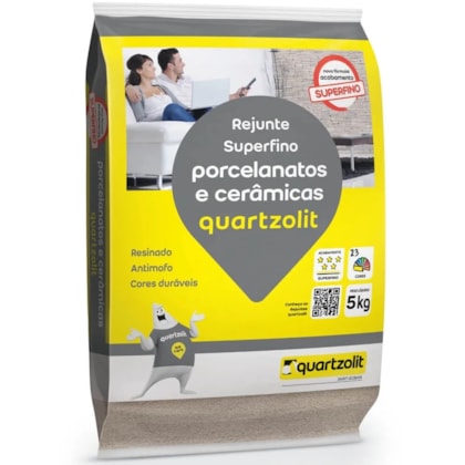 Rejunte Porcelanatos E Cerâmicas Superfino 5kg Marrom Café Quartzolit