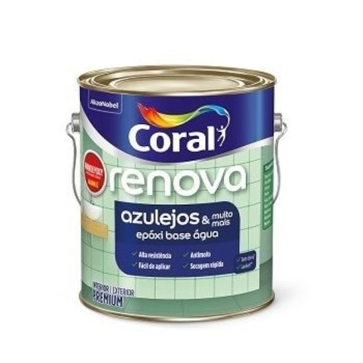 Renova Azulejos Brilhante Base Pm 3,2L Coral - Imagem principal - 374604c3-cca7-492c-a729-07ac9455384e