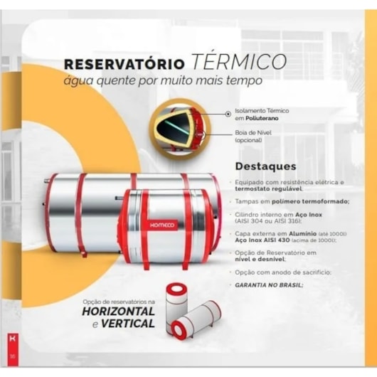 Reservatório Térmico Solar 300l Baixa Pressão A304 Inox Komeco - Imagem principal - 8f4c9951-5593-42c5-8106-f5b9baa1f36b