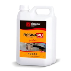 Resina PU Poliuretano Transparente À Base De Água Fosco Dacapo 5l