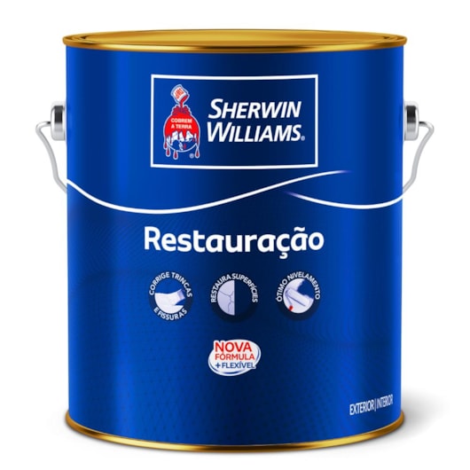 Restauração Complemento Acrilica Flexível Sherwin Williams 3,6L - Imagem principal - 14041ce4-6334-4b95-9983-a9da190f56d5