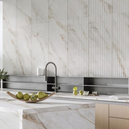 Revestimento Biancogres Canel Marmo Perla Acetinado 45x90cm Retificado