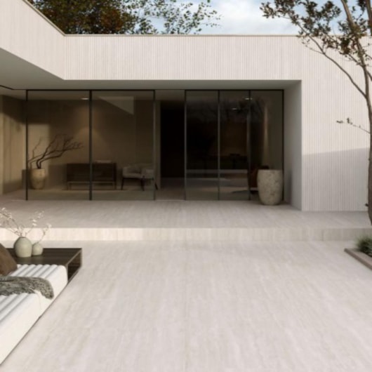 Revestimento Biancogres Flut Travertino Tivoli Acetinado 45x90cm Retificado - Imagem principal - 2eab09b5-cdb9-4908-957f-18f0ff84903f