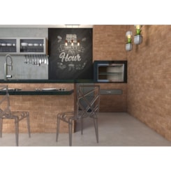 Revestimento  Ceral Brick Terracota Acetinado 7,5x25cm