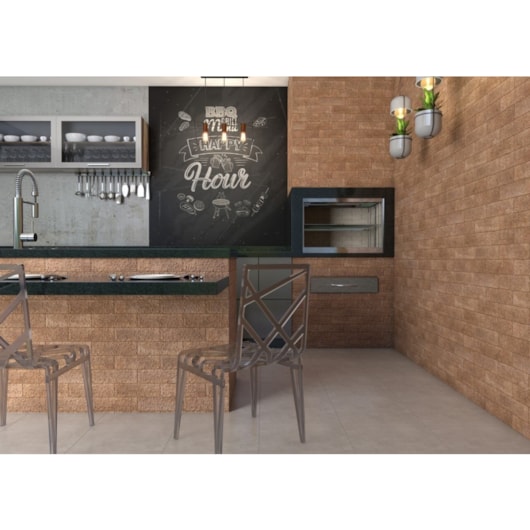 Revestimento  Ceral Brick Terracota Acetinado 7,5x25cm - Imagem principal - 09990216-7a9e-496c-a9bf-2861c6c6b53b