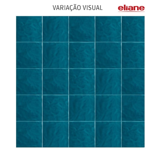 Revestimento Eliane Azul Mar Onda Brilhante 20x20cm Bold - Imagem principal - 564763cd-9629-472a-8103-f4ca78589e75