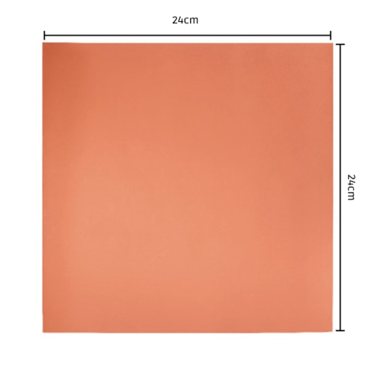 Revestimento Eurogres Lajota Terracota Lisa 24x24cm - Imagem principal - f3699a05-6b96-4226-8b87-c4bcf95af884