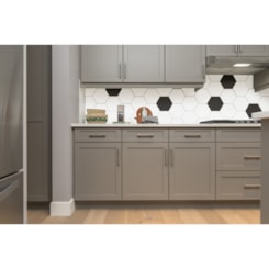 Revestimento Hexagonal Para Fachada 22,8x22,8cm Branco Ceral