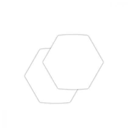 Revestimento Hexagonal Para Fachada 22,8x22,8cm Branco Ceral