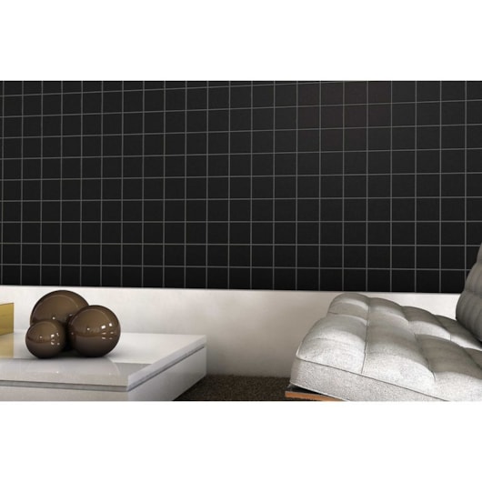 Revestimento Para Fachada E Piscina 10x10cm Telado Preto Ceral - Imagem principal - d930bb9e-8078-48f4-8d17-2e4adb6a8096