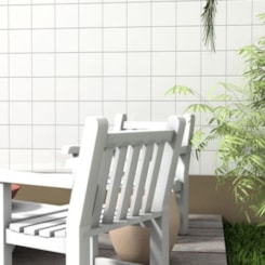 Revestimento Para Fachada E Piscina Ceral Branco 20x20cm