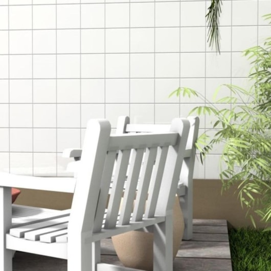 Revestimento Para Fachada E Piscina Ceral Branco 20x20cm - Imagem principal - bb5afd63-0bb3-4c18-b281-5ac777a177ee