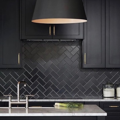Revestimento Portinari Decora Black Matte 8,24X25,7cm Bold