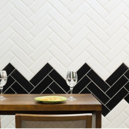 Revestimento Portinari Decora White Matte 8x25cm Bold