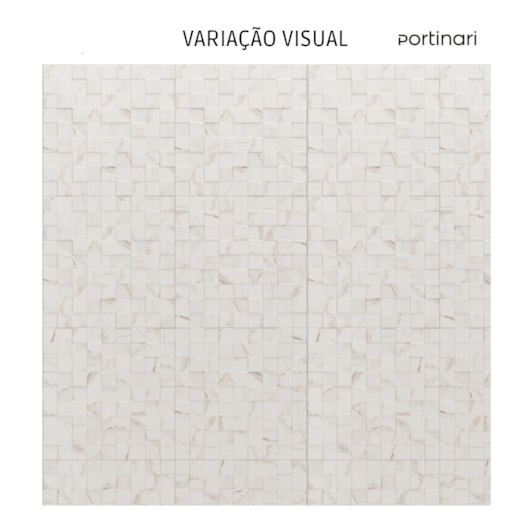 Revestimento Portinari Simetria Marble WH 58,4x58,4cm Retificado - Imagem principal - e4f2bd45-6945-49c6-bd54-b659d042974d