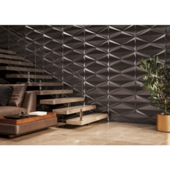 Revestimento Roca Cubic Steel Iron Matte 30x60cm Grafite Retificado