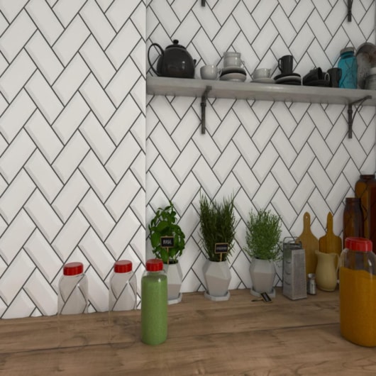 Revestimento Strufaldi Snow Acetinado 10x20cm Bold - Imagem principal - f3c959f1-d707-4c1f-abf6-e202636d552d