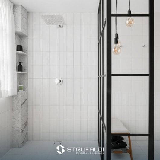 Revestimento Strufaldi White Brilhante 6x24cm Bold - Imagem principal - a5996241-dc9a-4231-bae9-ca27081abd07