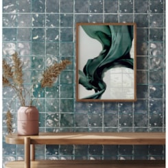 Revestimento Telado Ceral Diversita Azul HD Brilhante 10x10cm