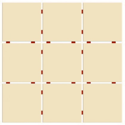 Revestimento Telado Para Fachada Ceral Marfim Brilhante 10x10cm