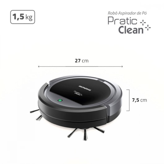 Robô Aspirador De Pó RB11 Mondial Bivolt - Imagem principal - c020c6e8-8856-4175-ba74-aed04581faf5