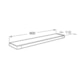 Roca Prateleira Tempo Titanium Black Roca 60cm - 8f46f34a-6ac4-4cf6-97ea-ae910c42154a