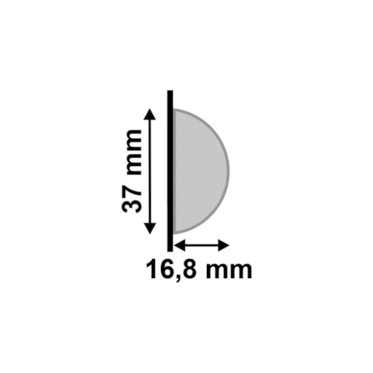 Rodameio Santa Luzia Meia Curva Branco 599 280x3,7x1,68cm - Imagem principal - f1cddee9-b03d-42e5-a19a-14b33ce1ddd4