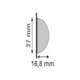 Rodameio Santa Luzia Meia Curva Champagne 599 280x3,7x1,68cm - 46ad8b0b-6368-4e21-ae77-6eb0e7d45133