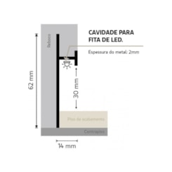 Rodapé 30x3000 Neo Alumi Branco 21483 Santa Luzia