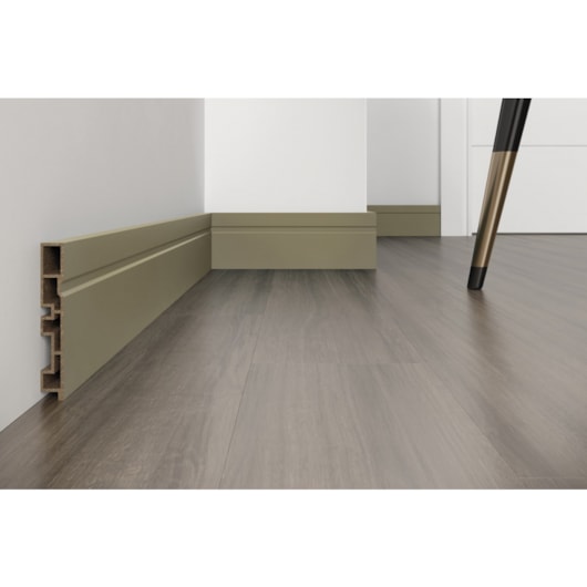 Rodapé Acqua New Com Friso Fume Clássico Eucafloor 10x240x1,5cm - Imagem principal - 94fcf8c9-b8f7-41b3-9295-51fd586ab585