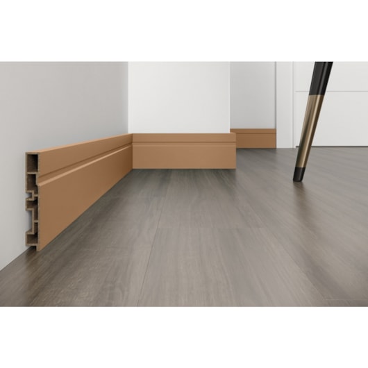 Rodapé Acqua New Com Friso Sand Color Eucafloor 10x240x1,5cm - Imagem principal - d26eab10-0a84-468a-baed-348569c902f3