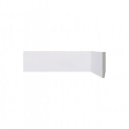 Rodapé Branco Liso De Poliestireno Lev51 Santa Luzia 50x2400mm