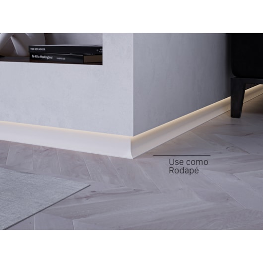 Rodapé Branco Neo Alumínio Inverso Curvo Santa Luzia 60x3000mm - Imagem principal - 69808e14-ae22-4ae4-8a38-b2876b4c29e4