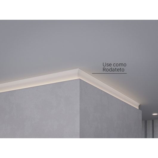 Rodapé Branco Neo Alumínio Inverso Curvo Santa Luzia 60x3000mm - Imagem principal - 886f3212-2c58-412c-8493-72e33b755c62