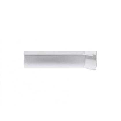 Rodapé Branco Neo Alumínio Inverso Curvo Santa Luzia 60x3000mm