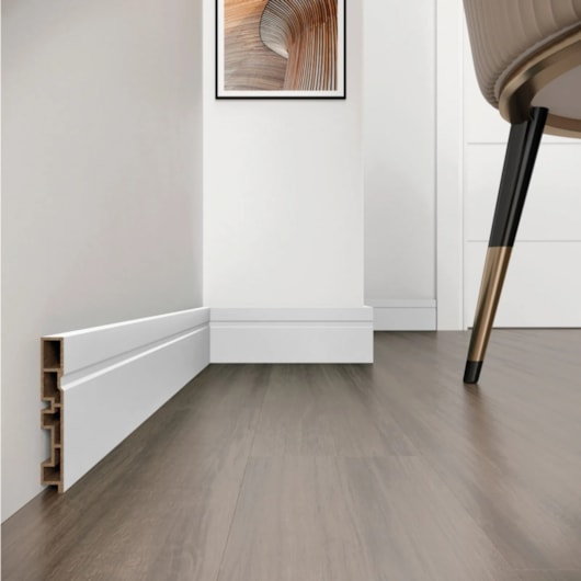 Rodapé Com Friso Acqua New Branco Max Eucafloor 100x240x1,5cm - Imagem principal - a86041ab-fdcc-47e9-a121-6c05a716bd5a
